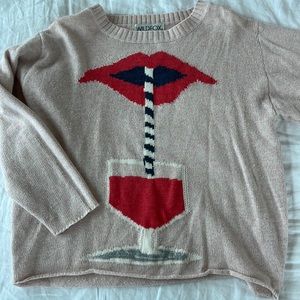 NWT Wildfox Suck It Up Sweater
